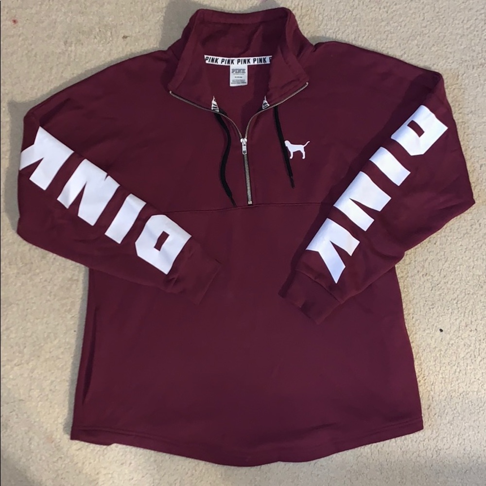 PINK Half Zip Sweatshirt